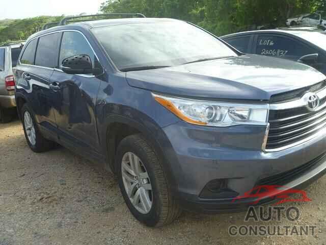 TOYOTA HIGHLANDER 2015 - 5TDZARFH3FS016902