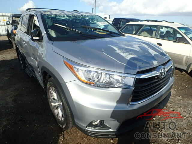 TOYOTA HIGHLANDER 2015 - 5TDJKRFH7FS114356