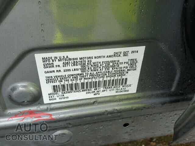 MITSUBISHI OUTLANDER 2015 - 4A4AR4AU9FE012820