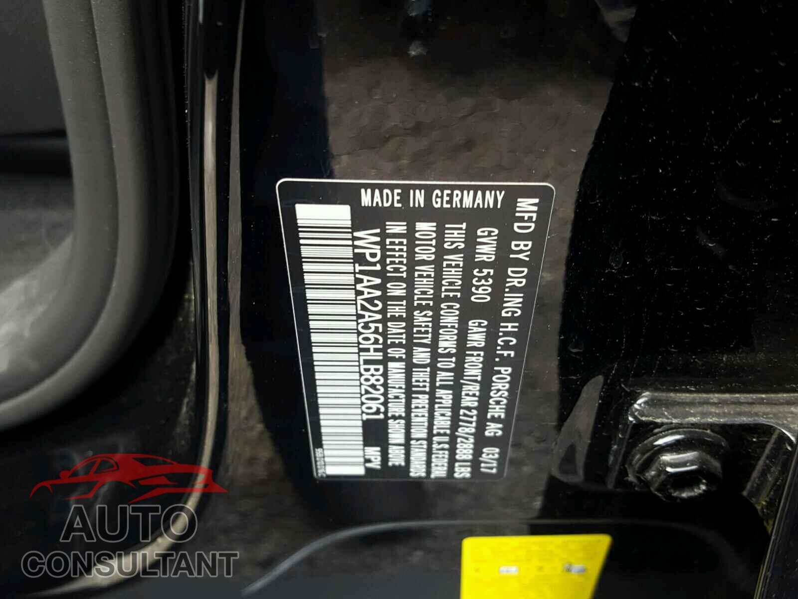 PORSCHE MACAN 2017 - WP1AA2A56HLB82061