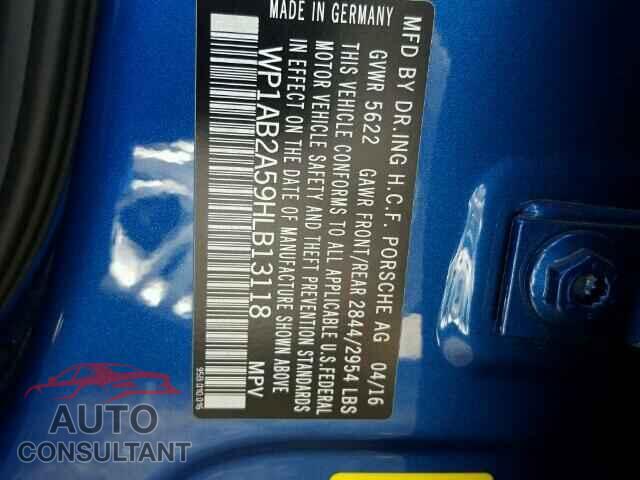 PORSCHE MACAN 2017 - WP1AB2A59HLB13118