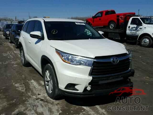 TOYOTA HIGHLANDER 2015 - 5TDZKRFH5FS062311
