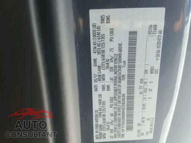 FORD F250 2017 - 1FT7W2B68HED93626