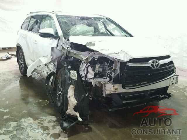 TOYOTA HIGHLANDER 2016 - 5TDJKRFH3GS249500