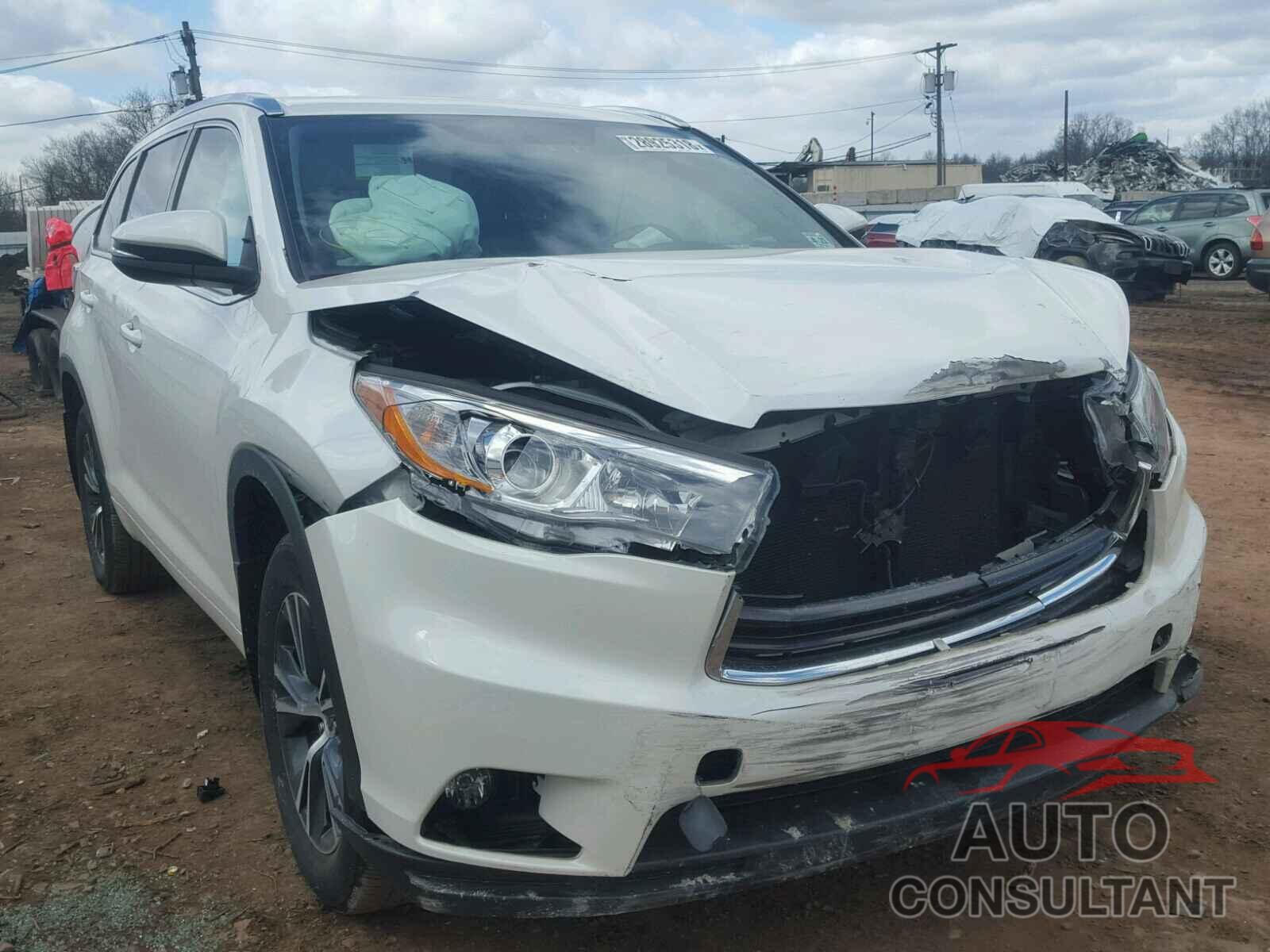 TOYOTA HIGHLANDER 2016 - 5TDJKRFH0GS250314