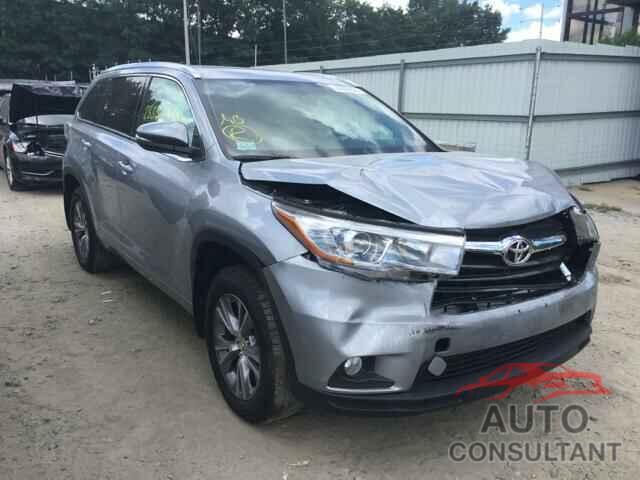 TOYOTA HIGHLANDER 2015 - 5TDJKRFH4FS128683