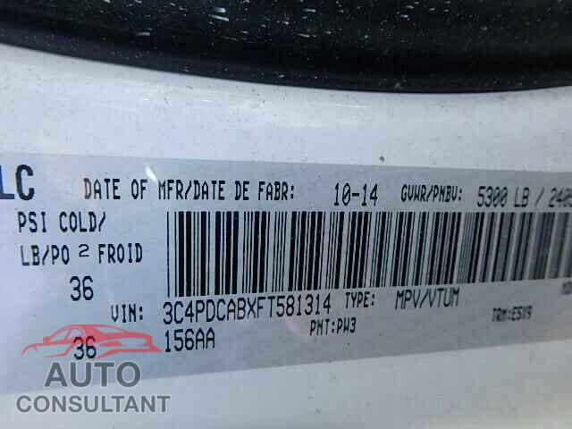 DODGE JOURNEY 2015 - 3C4PDCABXFT581314