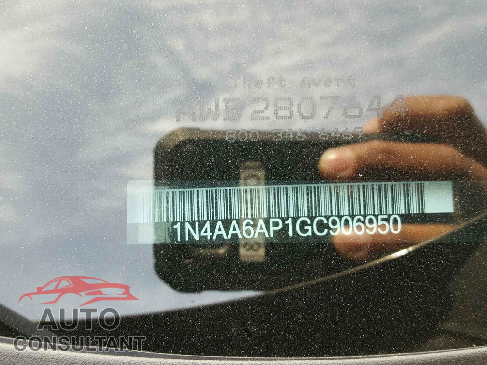 NISSAN MAXIMA 2016 - 1N4AA6AP1GC906950