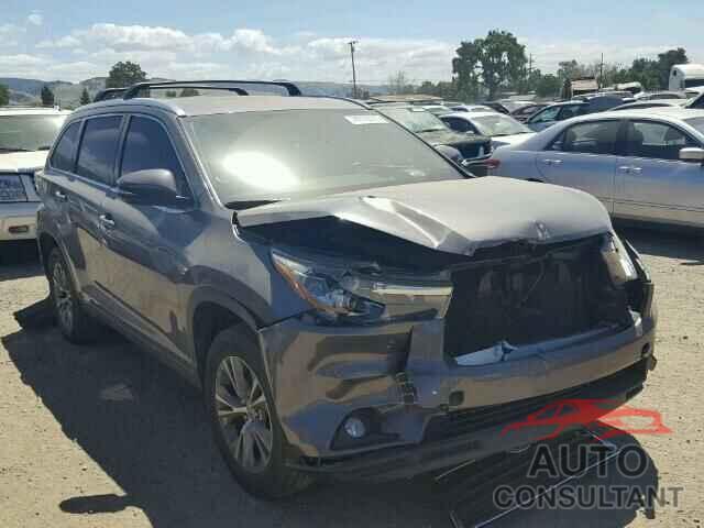 TOYOTA HIGHLANDER 2015 - 5TDKKRFH6FS091642