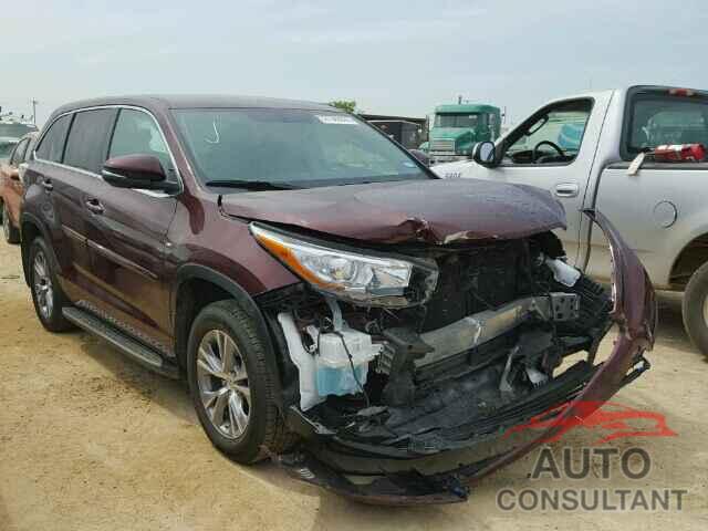 TOYOTA HIGHLANDER 2015 - 5TDZKRFH0FS115884