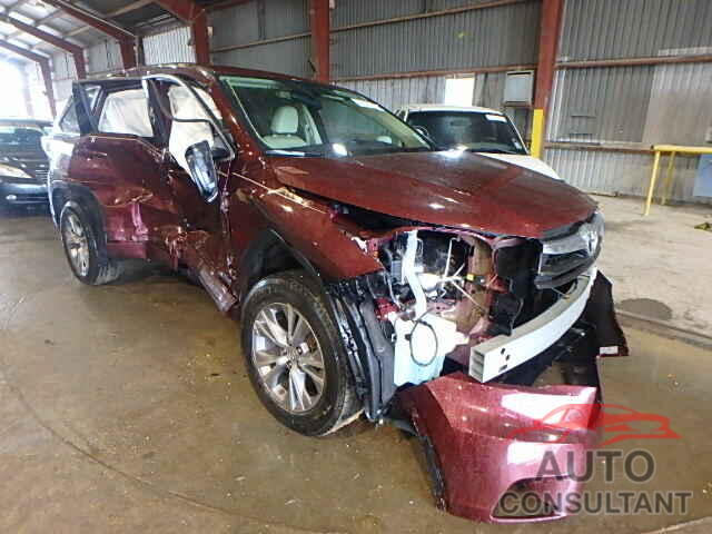 TOYOTA HIGHLANDER 2015 - 5TDZKRFH4FS040526