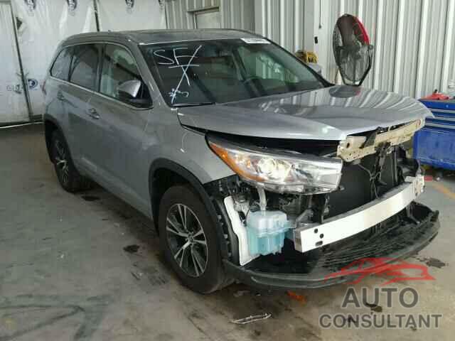 TOYOTA HIGHLANDER 2016 - 5TDJKRFH9GS325558