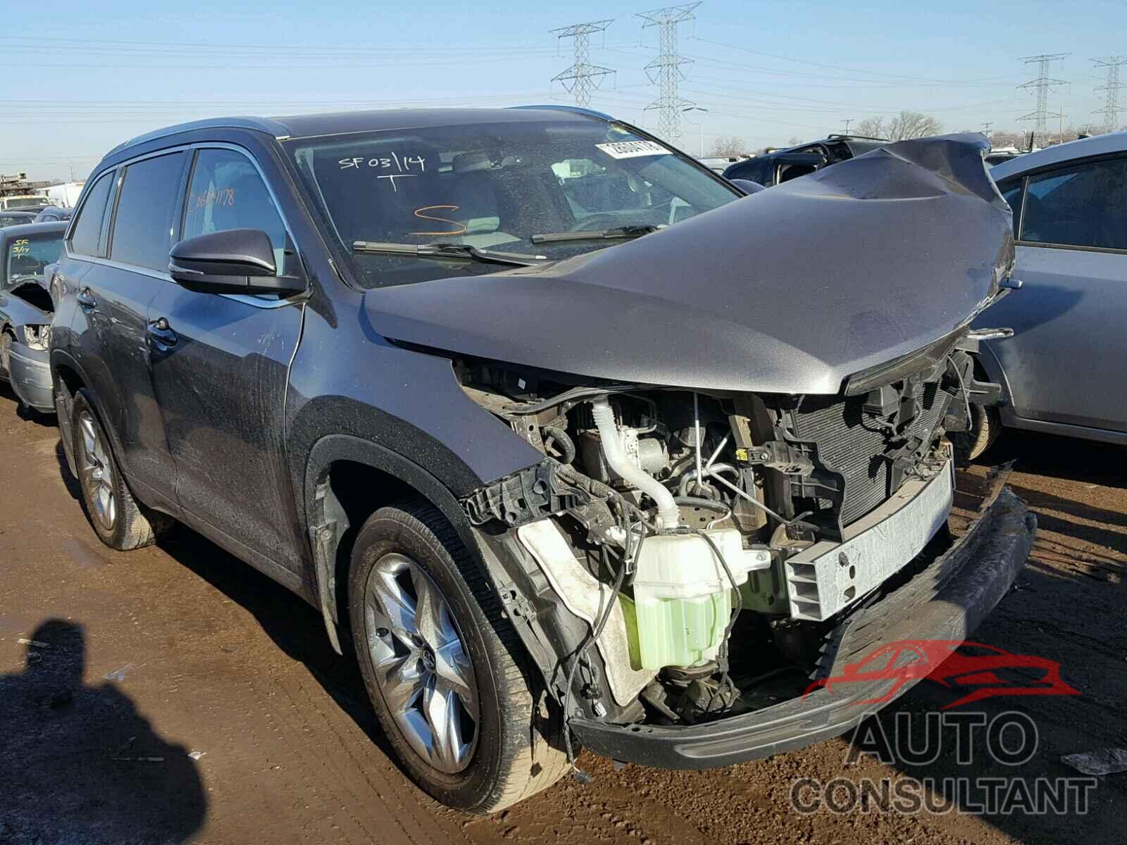 TOYOTA HIGHLANDER 2016 - 5TDDKRFHXGS260040