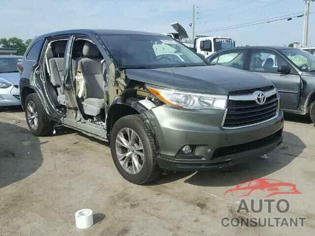 TOYOTA HIGHLANDER 2016 - 5TDBKRFH2GS278247