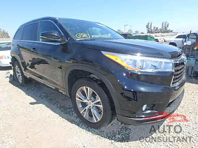 TOYOTA HIGHLANDER 2015 - 5TDKKRFH9FS045786