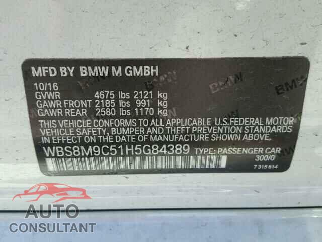 BMW M3 2017 - WBS8M9C51H5G84389