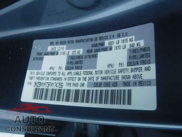 MAZDA 3 2015 - 3MZBM1M73FM174769