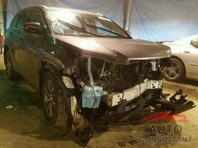 TOYOTA HIGHLANDER 2017 - 5TDJZRFH9HS378953