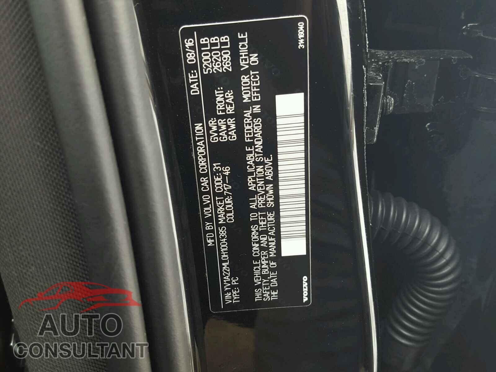 VOLVO S90 2017 - YV1A22ML0H1004385