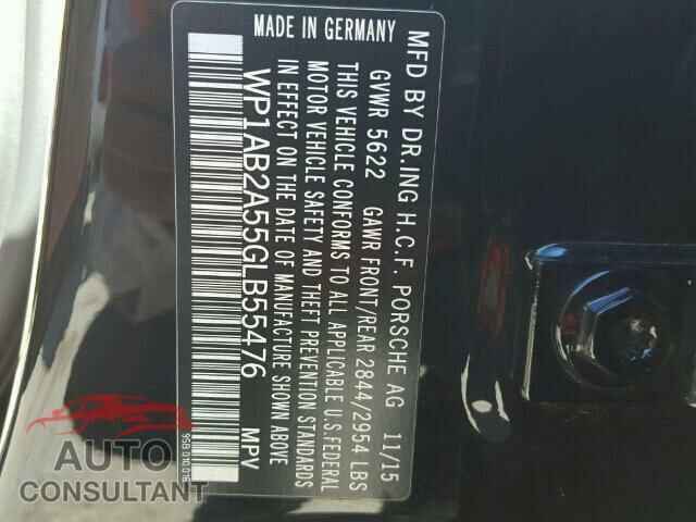 PORSCHE MACAN 2016 - WP1AB2A55GLB55476