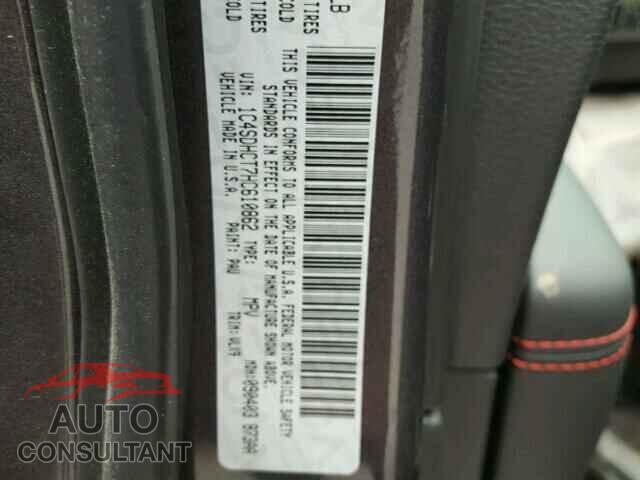 DODGE DURANGO 2017 - 1C4SDHCT7HC610862