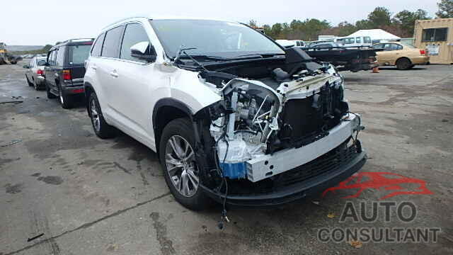 TOYOTA HIGHLANDER 2015 - 5TDJKRFH4FS076360