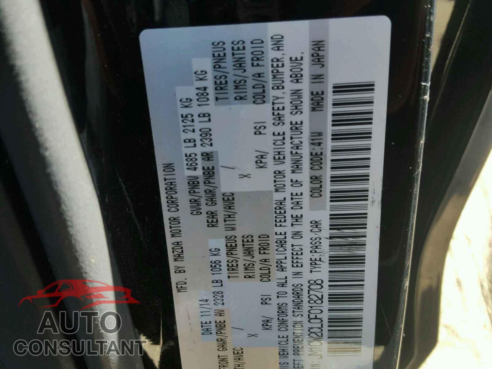 MAZDA 5 2015 - JM1CW2CL0F0182708