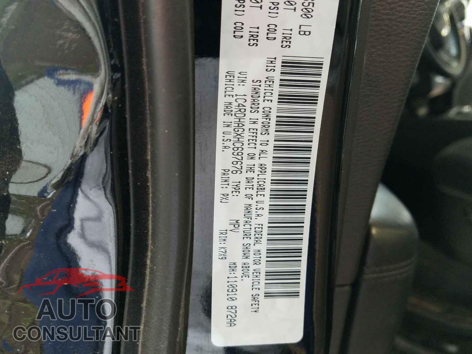 DODGE DURANGO 2017 - 1C4RDHAGXHC697676
