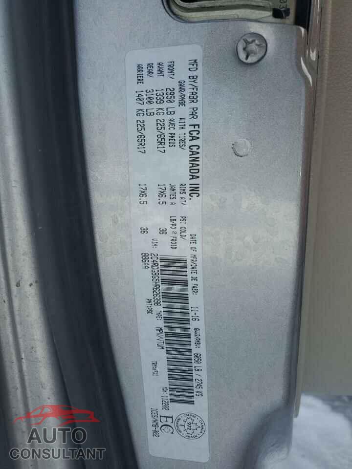 DODGE CARAVAN 2017 - 2C4RDGBG5HR626398