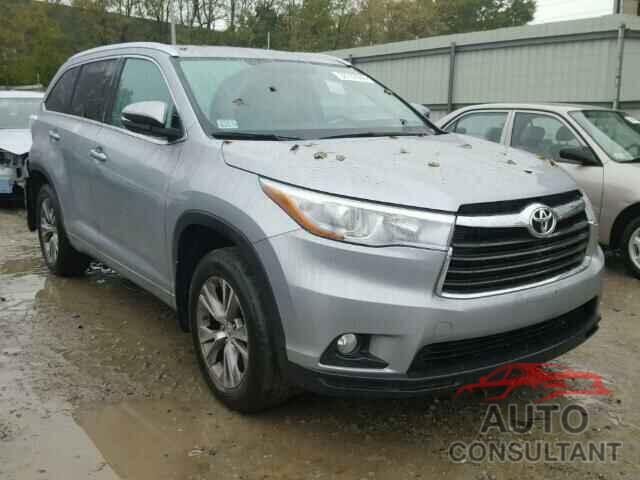 TOYOTA HIGHLANDER 2015 - 5TDJKRFH5FS216903