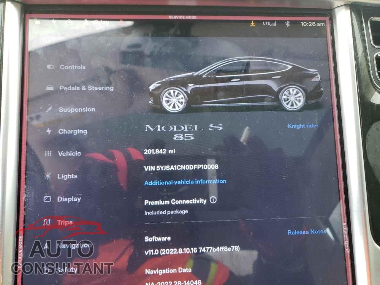 TESLA MODEL S 2013 - 5YJSA1CN0DFP10008