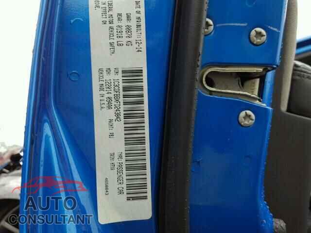 DODGE DART 2015 - 1C3CDFBBXFD243842