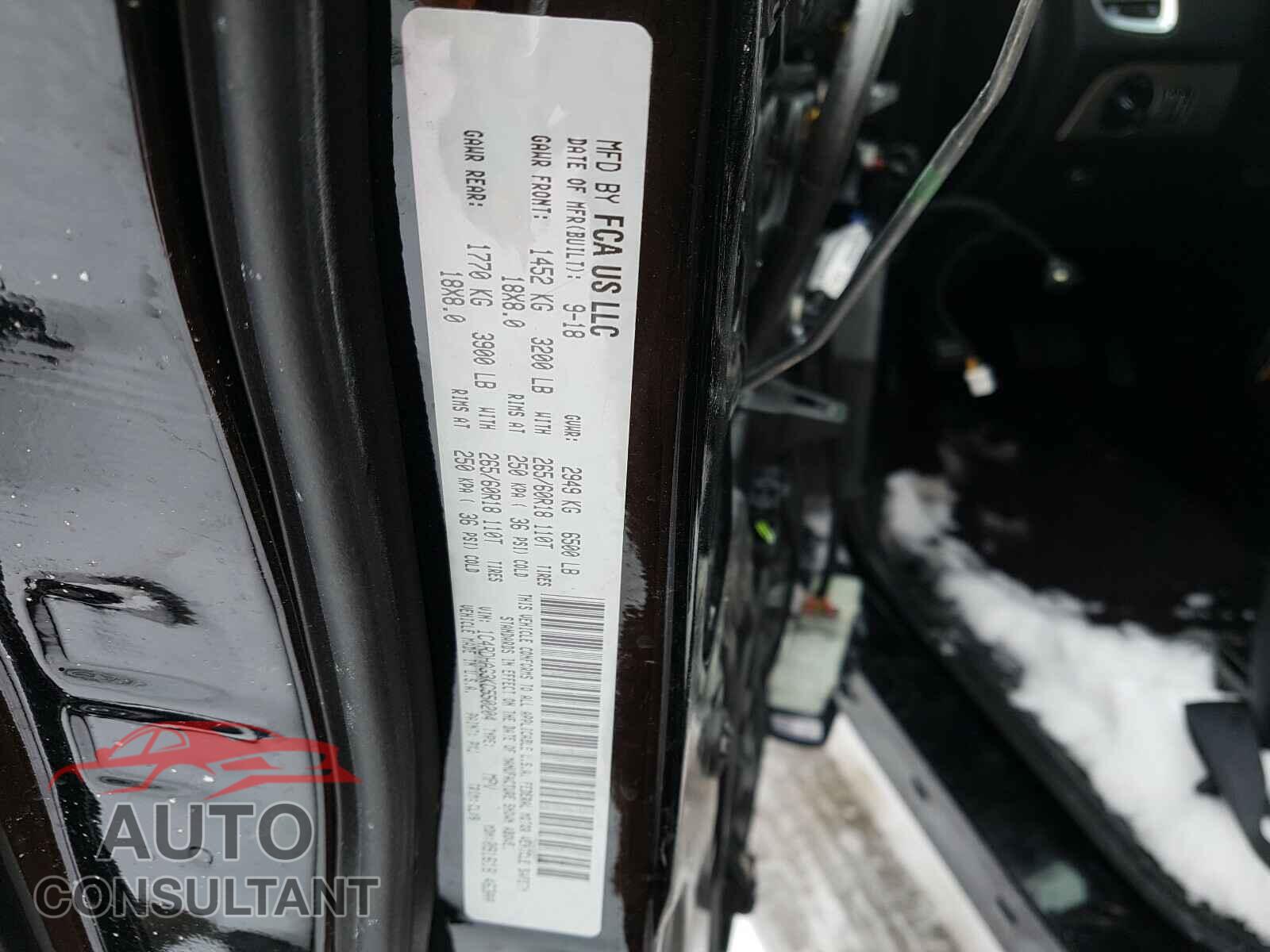DODGE DURANGO 2019 - 1C4RDHAG3KC550204