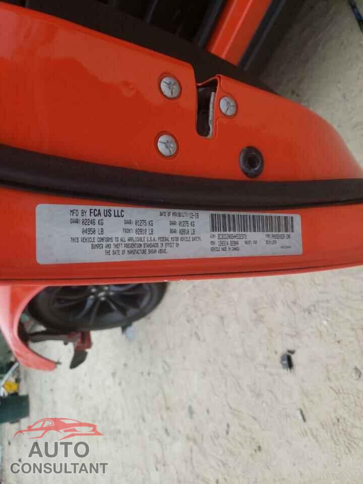 DODGE CHALLENGER 2017 - 2C3CDZAG5HH532373
