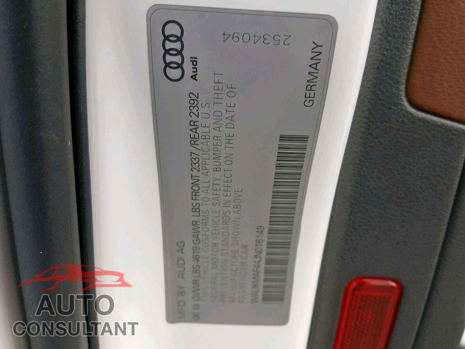 AUDI A4 2018 - 3CZRU6H36LG703268