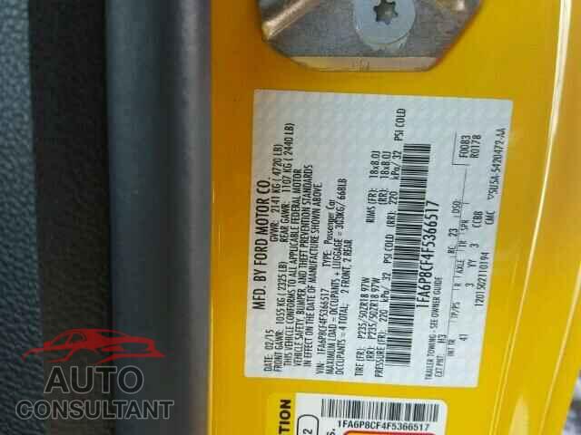 FORD MUSTANG 2015 - 1FA6P8CF4F5366517