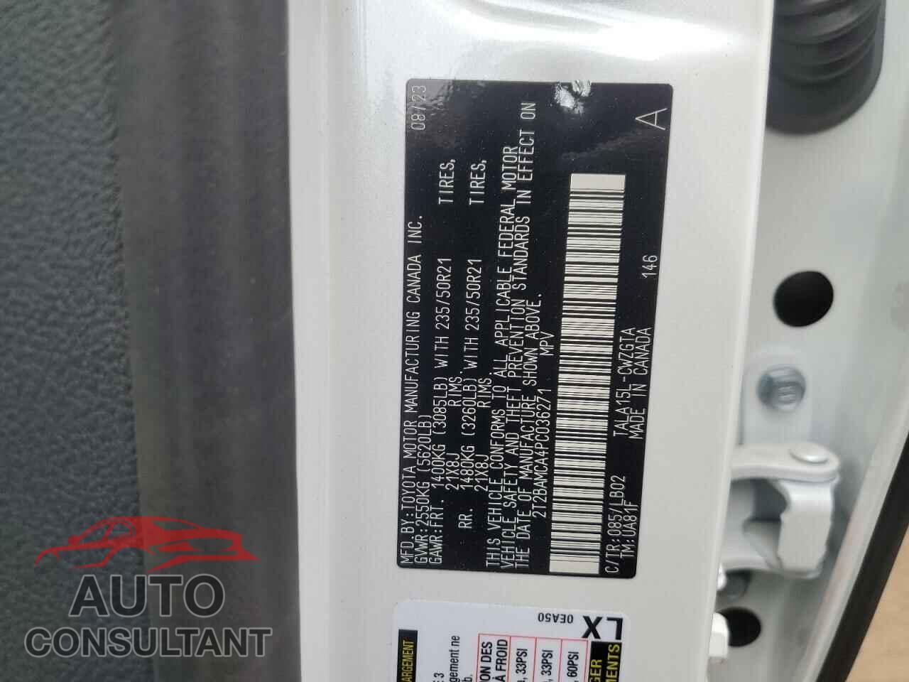 LEXUS RX350 2023 - 2T2BAMCA4PC036271