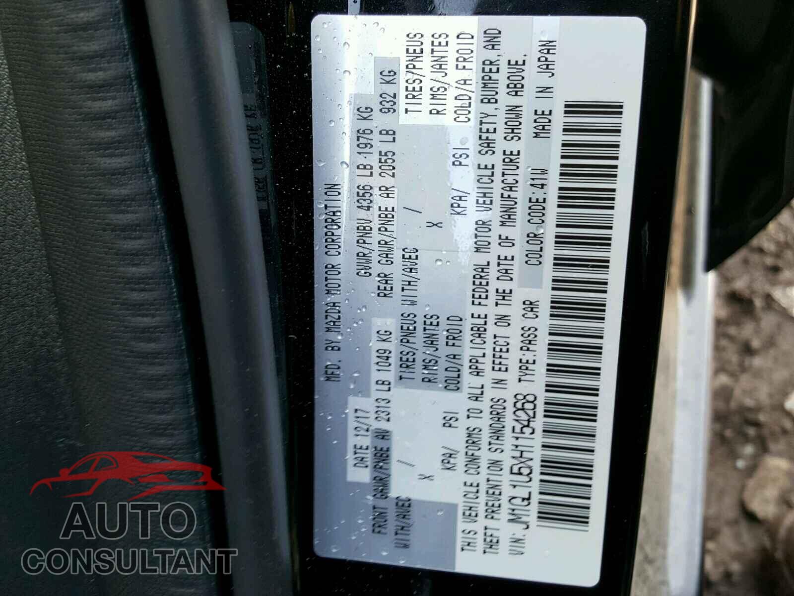 MAZDA 6 2017 - WP0AD2A9XHS166690