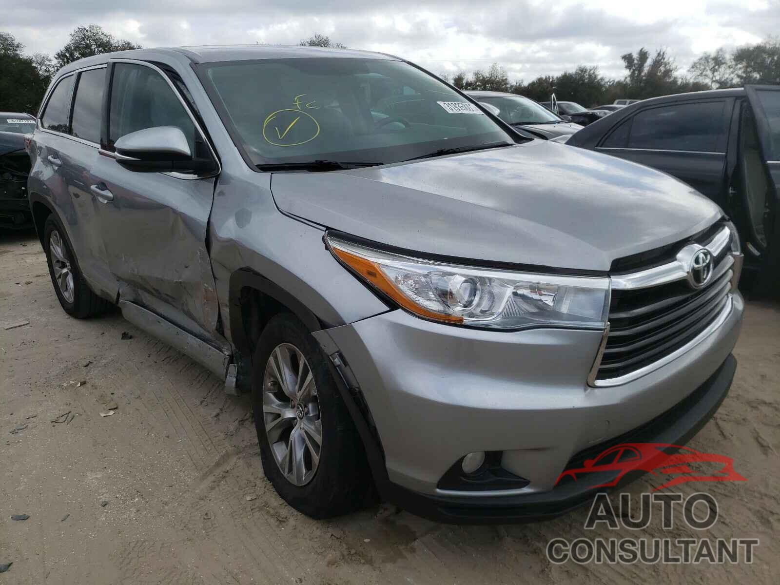 TOYOTA HIGHLANDER 2016 - 5TDZKRFH7GS185271