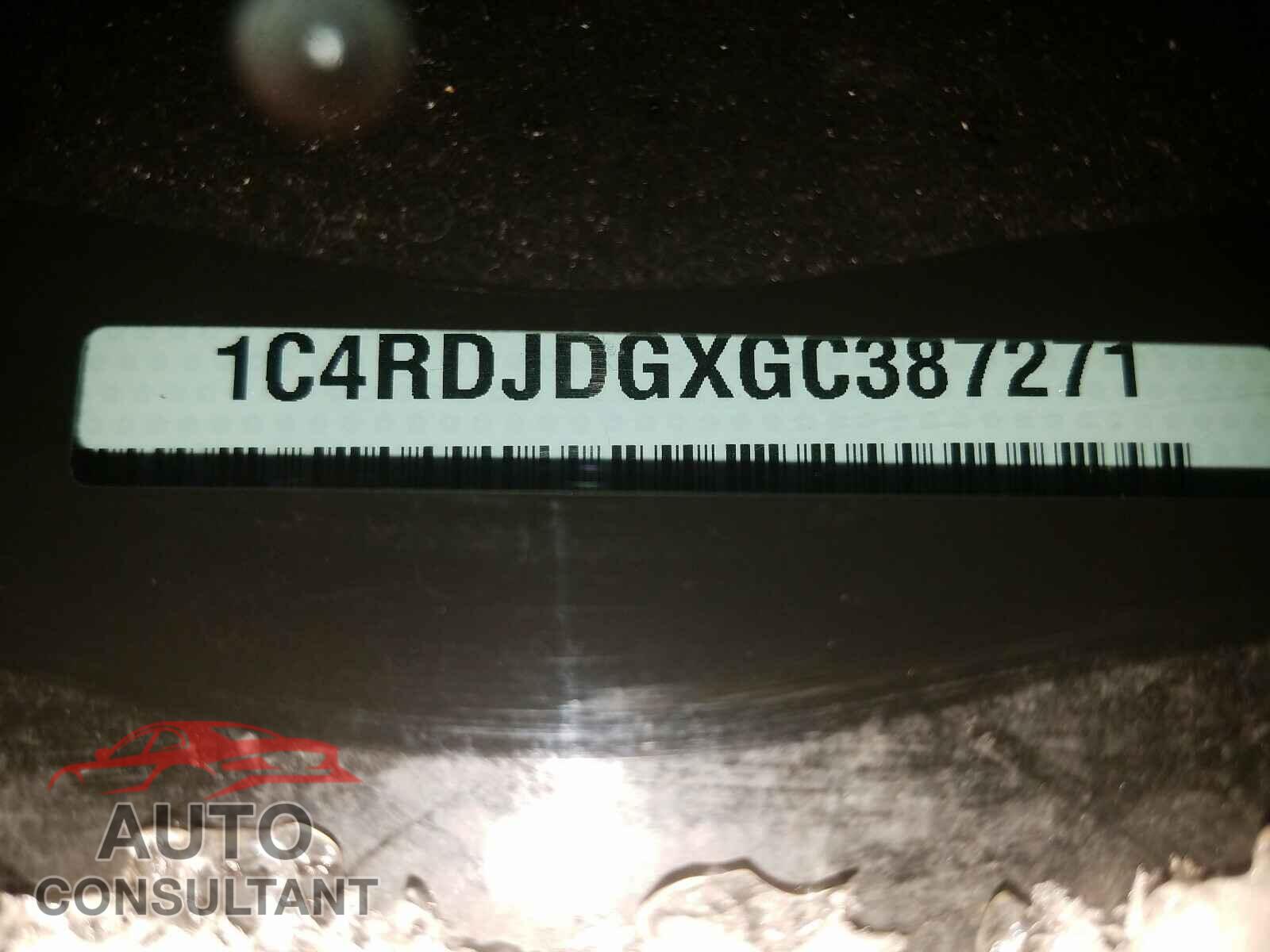 DODGE DURANGO 2016 - 1C4RDJDGXGC387271