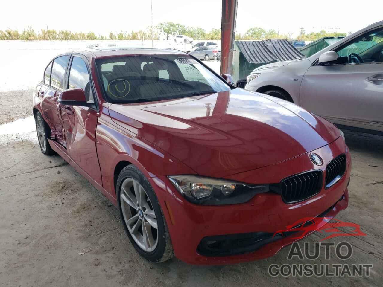 BMW 3 SERIES 2017 - WBA8E1G35HNU14672