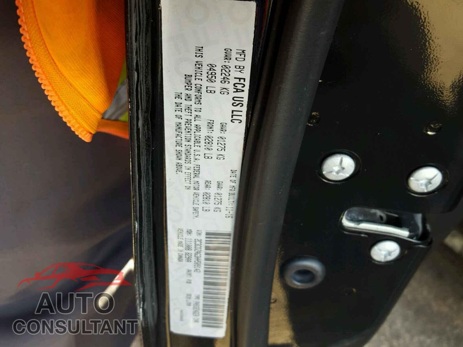 DODGE CHALLENGER 2017 - 2C3CDZAG3HH509142