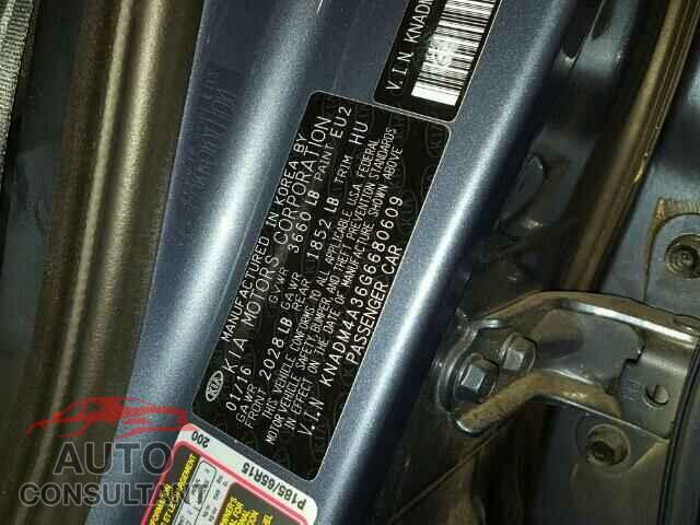 KIA RIO 2016 - KNADM4A36G6680609
