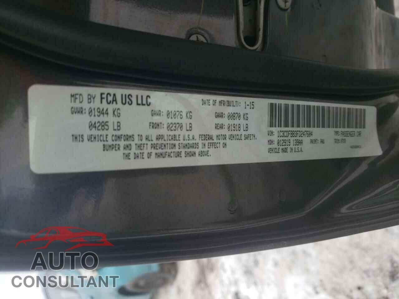 DODGE DART 2015 - 1FDRF3HT6HEF47094