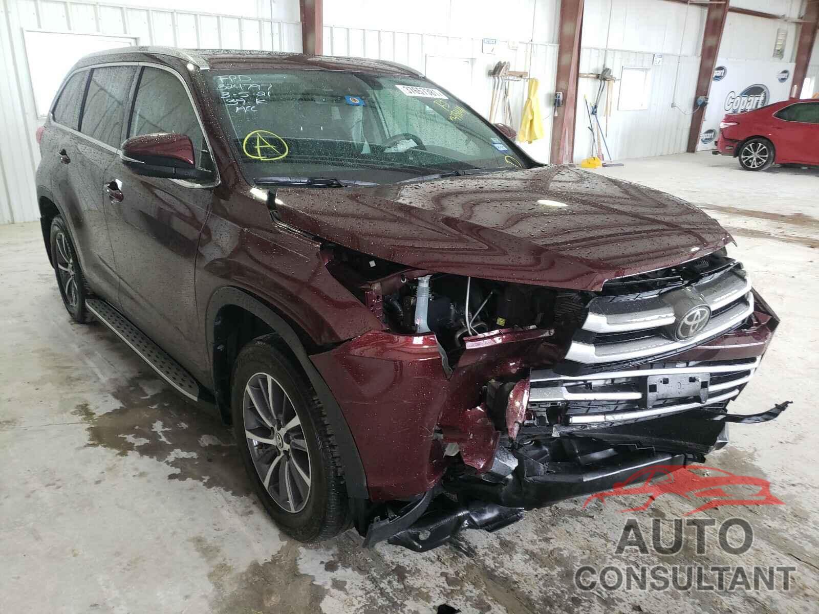TOYOTA HIGHLANDER 2019 - 5TDKZRFHXKS333144