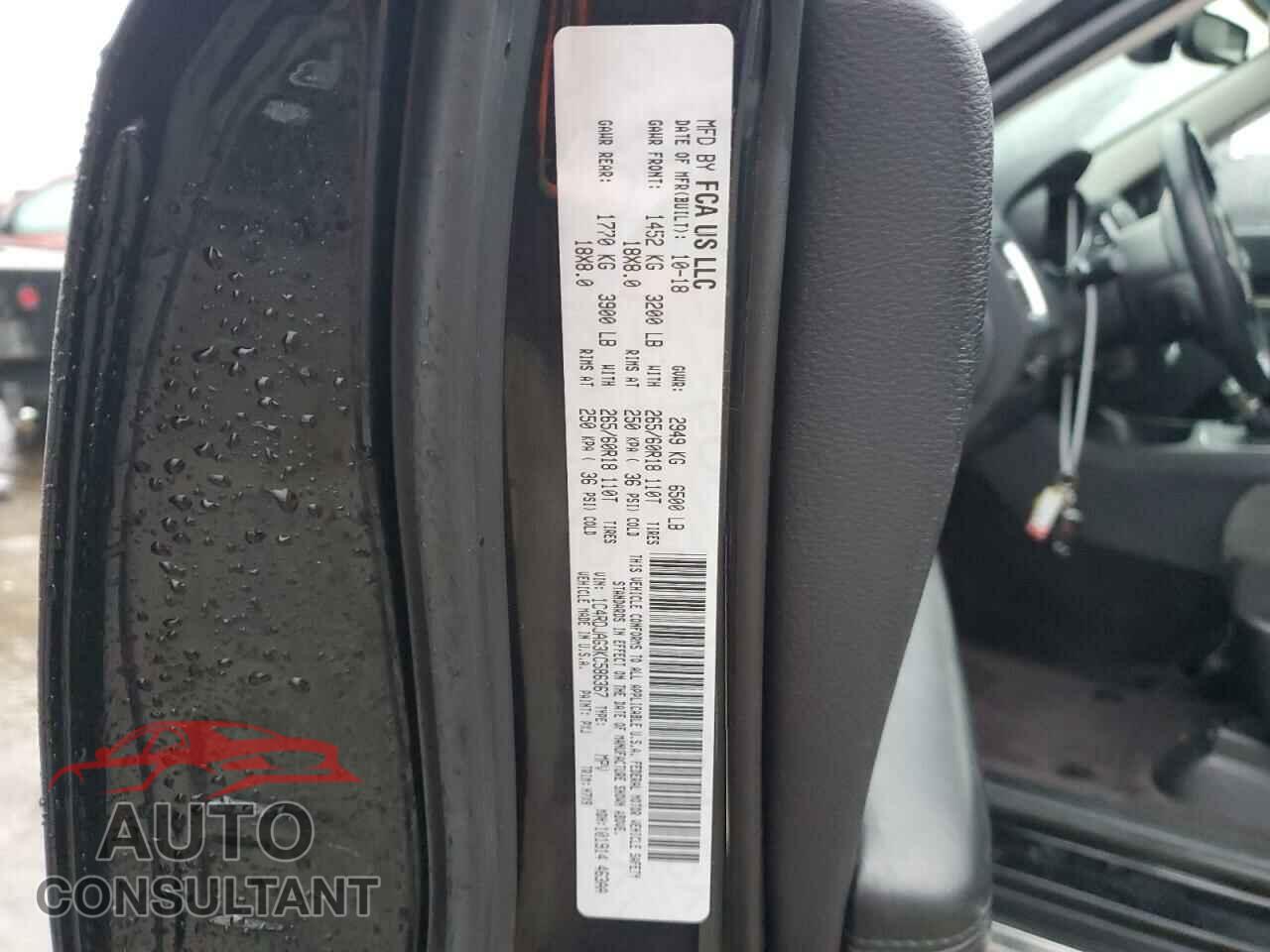 DODGE DURANGO 2019 - 1C4RDJAG3KC586367