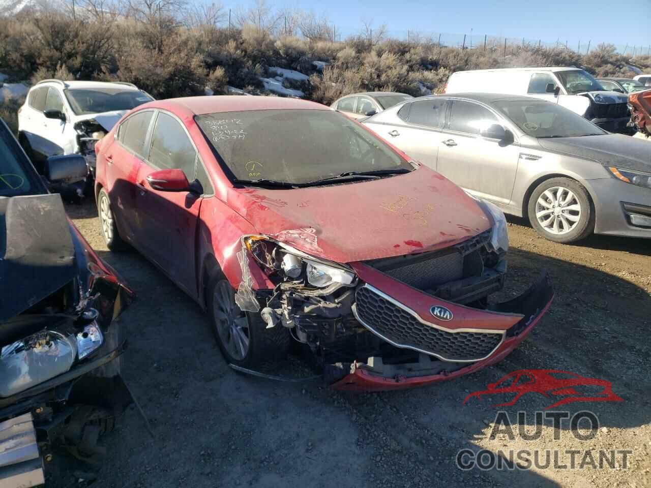 KIA FORTE 2016 - KNAFX4A61G5482729