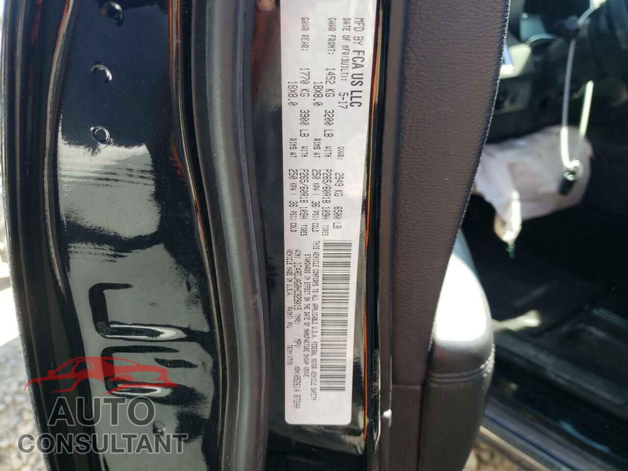 DODGE DURANGO 2017 - 1C4RDJAG0HC929015
