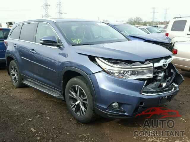 TOYOTA HIGHLANDER 2016 - 5TDJKRFH7GS225023