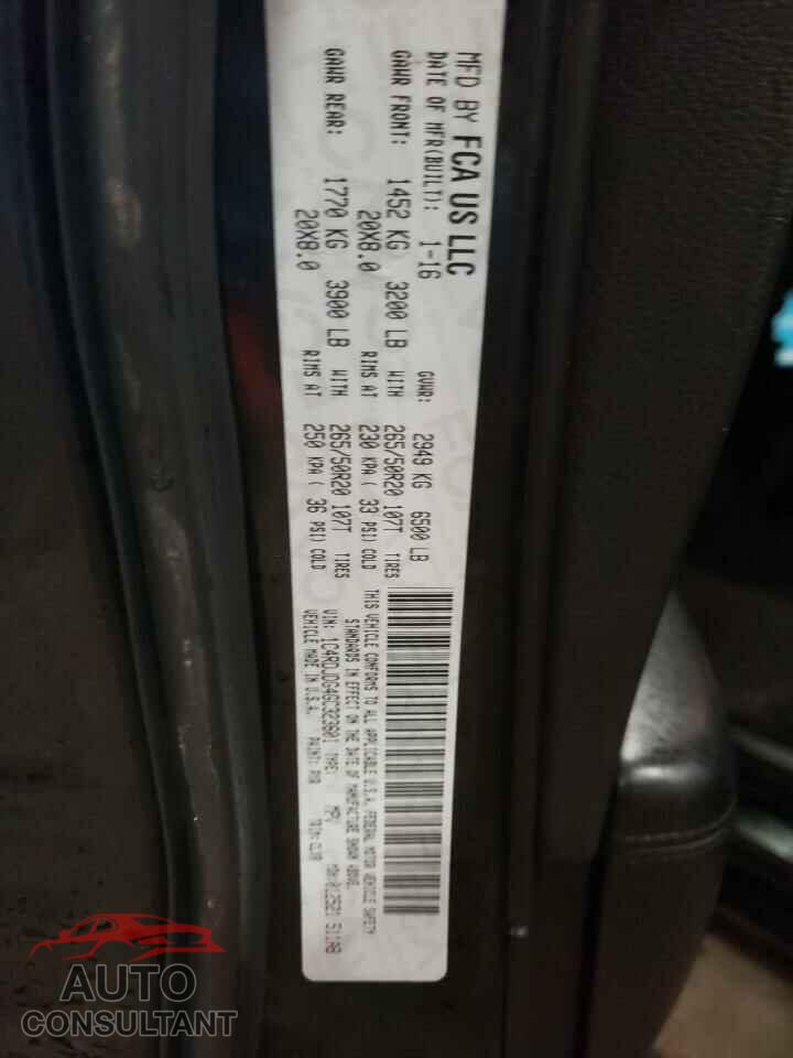 DODGE DURANGO 2016 - 1C4RDJDG4GC323601